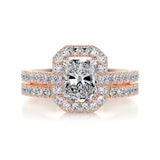 1.50 CT Radiant Halo CVD F/VS Diamond Bridal Ring Set 11