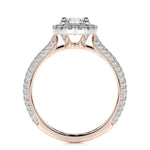 1.50 CT Oval Halo CVD F/VS2 Diamond Engagement Ring 14