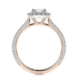 1.50 CT Oval Halo CVD F/VS2 Diamond Engagement Ring 14