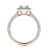 1.50 CT Oval Halo CVD F/VS2 Diamond Engagement Ring 14
