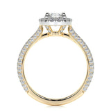 1.50 CT Oval Halo CVD F/VS2 Diamond Engagement Ring 9