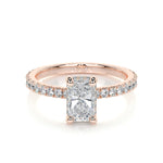 1.05 CT Radiant Hidden Halo CVD E/VS2 Diamond Engagement Ring 25