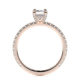 1.05 CT Radiant Hidden Halo CVD E/VS2 Diamond Engagement Ring 26