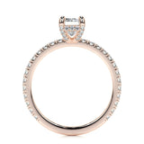 1.05 CT Radiant Hidden Halo CVD E/VS2 Diamond Engagement Ring 26