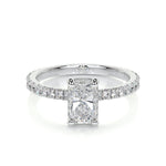 1.05 CT Radiant Hidden Halo CVD E/VS2 Diamond Engagement Ring 1
