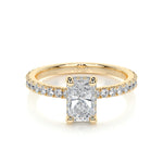 1.05 CT Radiant Hidden Halo CVD E/VS2 Diamond Engagement Ring 6