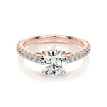 0.80 CT Round Solitaire CVD E/VS2 Diamond Engagement Ring 12