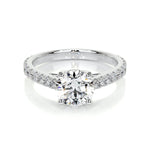 0.80 CT Round Solitaire CVD E/VS2 Diamond Engagement Ring 1
