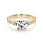 0.80 CT Round Solitaire CVD E/VS2 Diamond Engagement Ring 7