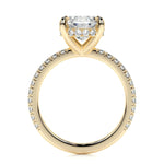 2.0 CT Oval Hidden Halo CVD E/VS2 Diamond Engagement Ring 9