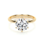 2.50 CT Round Solitaire CVD G/SI1 Diamond Engagement Ring 7