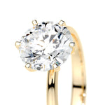 2.50 CT Round Solitaire CVD G/SI1 Diamond Engagement Ring 9