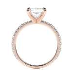 3.0 CT Radiant Solitaire CVD G/SI1 Diamond Engagement Ring 14