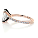 3.0 CT Radiant Solitaire CVD G/SI1 Diamond Engagement Ring 13