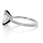 3.0 CT Radiant Solitaire CVD G/SI1 Diamond Engagement Ring 4