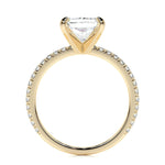 3.0 CT Radiant Solitaire CVD G/SI1 Diamond Engagement Ring 9