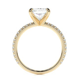 3.0 CT Radiant Solitaire CVD G/SI1 Diamond Engagement Ring 9