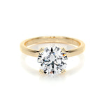 2.0 CT Round Solitaire CVD E/VS2 Diamond Engagement Ring 17