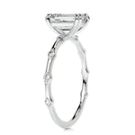 1.5 CT Emerald Solitaire CVD E/VS1 Diamond Engagement Ring 5