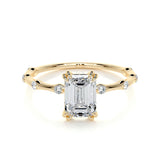 1.50 CT Emerald Solitaire CVD E/VS1 Diamond Engagement Ring 7