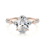 3.0 CT Oval Solitaire CVD  E/VS1 Diamond Engagement Ring 16