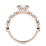 3.0 CT Oval Solitaire CVD  E/VS1 Diamond Engagement Ring 17