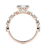 3.0 CT Oval Solitaire CVD  E/VS1 Diamond Engagement Ring 17