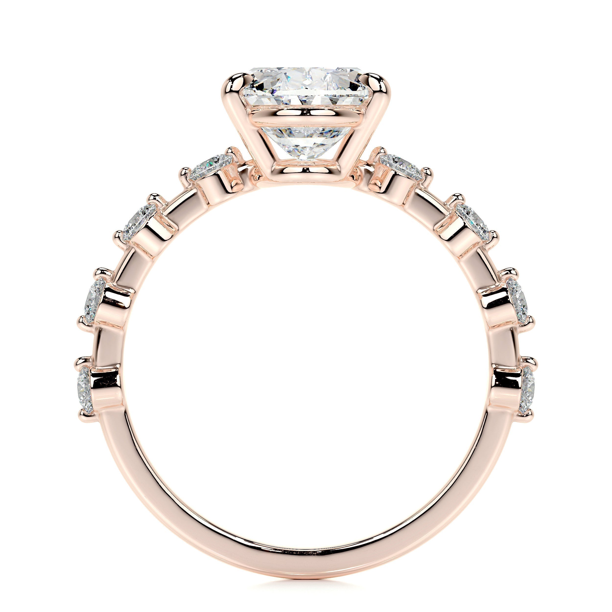 3.0 CT Oval Solitaire CVD  E/VS1 Diamond Engagement Ring 17