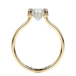 3.0 CT Oval Hidden Halo CVD E/SI1 Diamond Engagement Ring 11