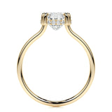 3.0 CT Oval Hidden Halo CVD E/SI1 Diamond Engagement Ring 11