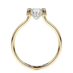 3.0 CT Oval Hidden Halo CVD E/SI1 Diamond Engagement Ring 11