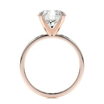 3.0 CT Princess Solitaire CVD F/VS2 Diamond Engagement Ring 18