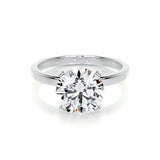 3.0 CT Princess Solitaire CVD F/VS2 Diamond Engagement Ring 24