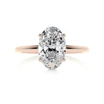 2 CT Oval Solitaire CVD E/VS2 Diamond Engagement Ring 11