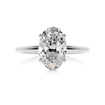 2 CT Oval Solitaire CVD E/VS2 Diamond Engagement Ring 1