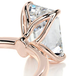 3 CT Emerald Solitaire CVD E/VS2 Diamond Engagement Ring 11