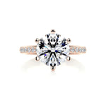 3 CT Round Solitaire CVD G/VS2 Diamond Engagement Ring 11