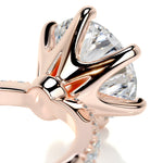 3 CT Round Solitaire CVD G/VS2 Diamond Engagement Ring 12