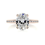 2 CT Oval Solitaire CVD F/VS2 Diamond Engagement Ring 12