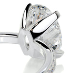 2 CT Oval Solitaire CVD F/VS2 Diamond Engagement Ring 2