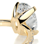 2 CT Oval Solitaire CVD F/VS2 Diamond Engagement Ring 7