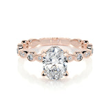 2.0 CT Oval Solitaire CVD F/SI1 Diamond Engagement Ring 13
