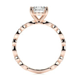 2.0 CT Oval Solitaire CVD F/SI1 Diamond Engagement Ring 18
