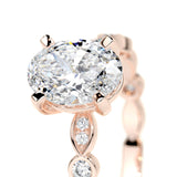 2.0 CT Oval Solitaire CVD F/SI1 Diamond Engagement Ring 16