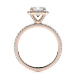 1.0 CT Cushion Halo CVD E/VS2 Diamond Engagement Ring 16