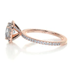 1.0 CT Cushion Halo CVD E/VS2 Diamond Engagement Ring 15