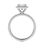 1.0 CT Cushion Halo CVD E/VS2 Diamond Engagement Ring 6