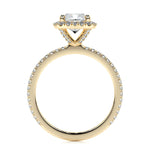 1.0 CT Cushion Halo CVD E/VS2 Diamond Engagement Ring 11
