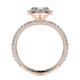 2.0 CT Pear Halo CVD F/VS2 Diamond Engagement Ring 15