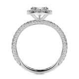 2.0 CT Pear Halo CVD F/VS2 Diamond Engagement Ring 6